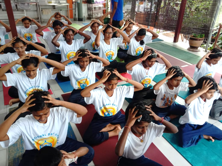 Shakti School of Yoga Conducts Yoga Session for SSDI Residents at Sri Saradha Devi Illam Malaysia