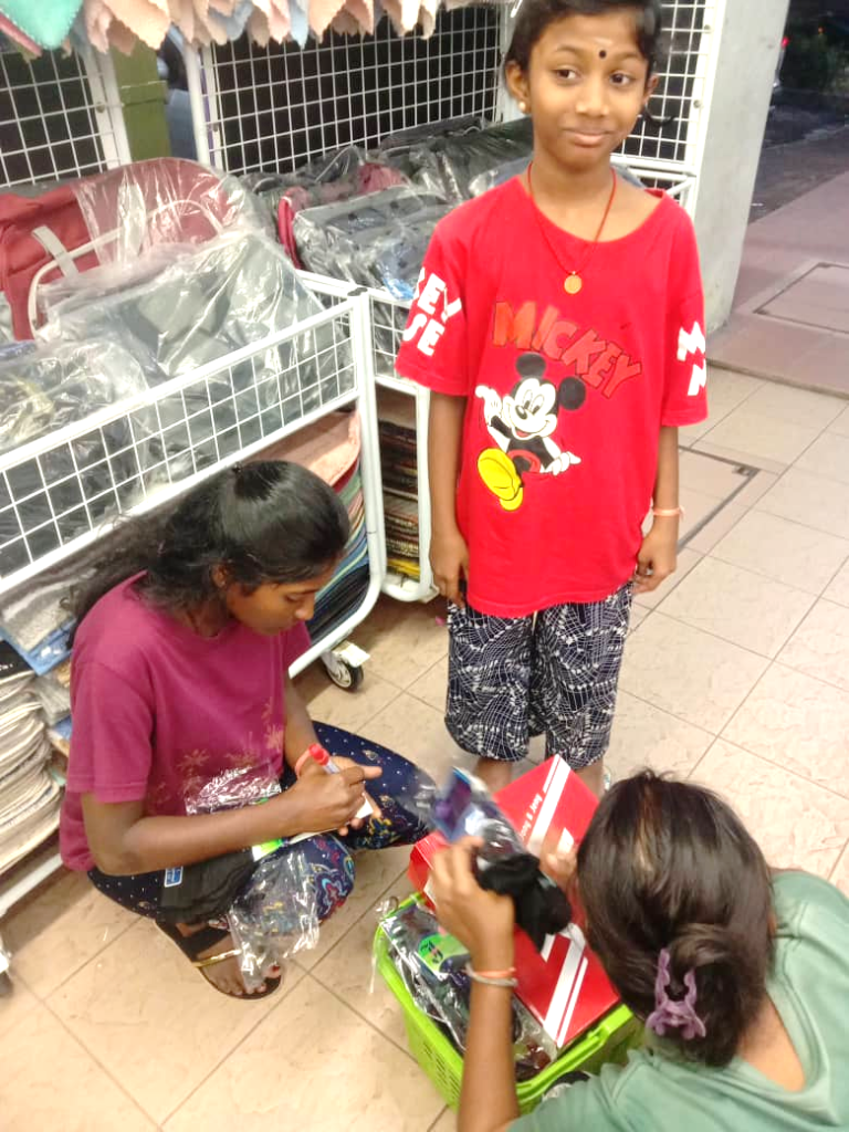 SSDI Children Shop for School Uniforms and Supplies for 2025 at Sri Saradha Devi Illam Malaysia