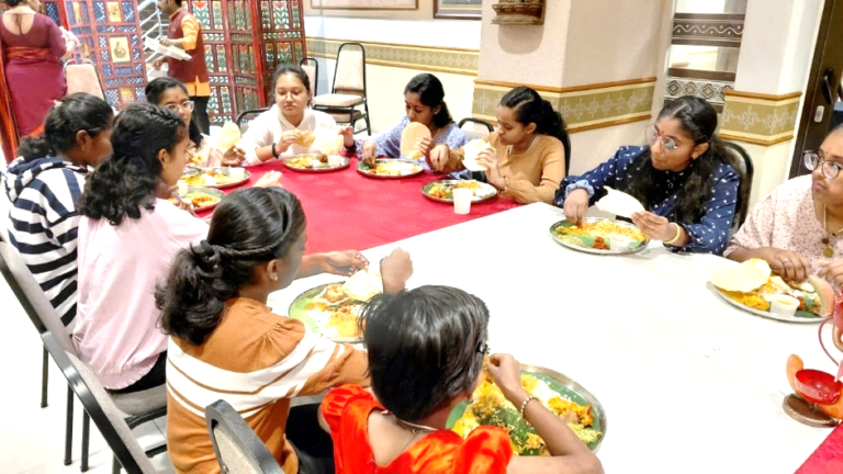 SSDI Children Attend Birthday Lunch at Annalakshmi Restaurant Brickfields at Sri Saradha Devi Illam Malaysia