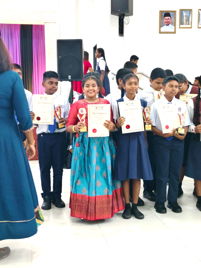 SSDI Children Recognised at SJKT Rawang Appreciation and Excellence Ceremony at Sri Saradha Devi Illam Malaysia